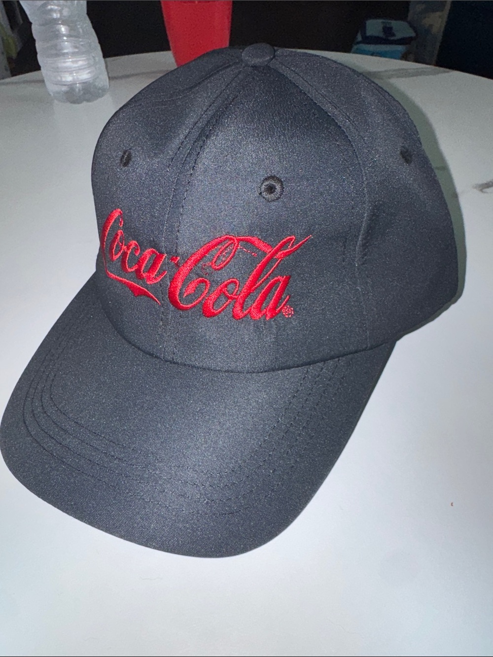Coca Cola Black Hat with Red Script Logo